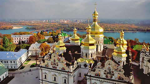 veduta di Kiev - capitale dell' Ucraina