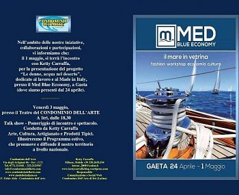 Dal 24 aprile, al via la grande kermesse “Med Blue Economy”, la vetrina del mare, a Gaeta.