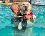 I cani eroi della Sics in acqua per la campagna sul soccorso "A Prova di Zampa"