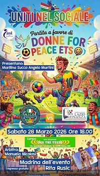 “DONNE FOR PEACE ETS 2026 “LA GRANDE PARTITA DEL CUORE