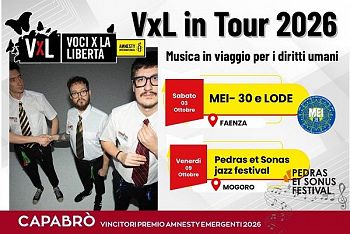 MUSICA, DIRITTI E LIBERTÀ: IL TOUR DI “VOCI PER LA LIBERTÀ”