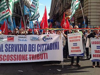 Roma. Statali e Riscossione. Più di centomila in piazza sabato 8 novembre contro il blocco dei contratti.