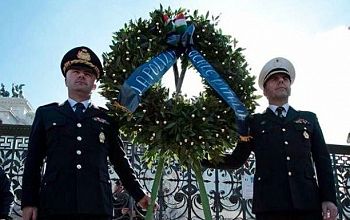 LA POLIZIA LOCALE ITALIANA MANIFESTA A ROMA IL 13 MAGGIO 2016 IN PIAZZA DELLA REPUBBLICA.