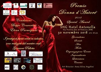 La V Edizione del Premio DONNA D’AUTORE 2018 il 30 novembre