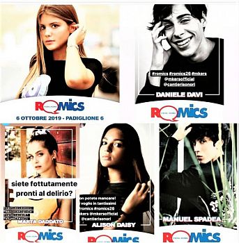 ROMICS 26° METTE IN CAMPO  INFLUENCER  E  TIK TOKER