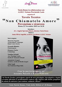 Per la Giornata Internazionale contro la Violenza sulle Donne.